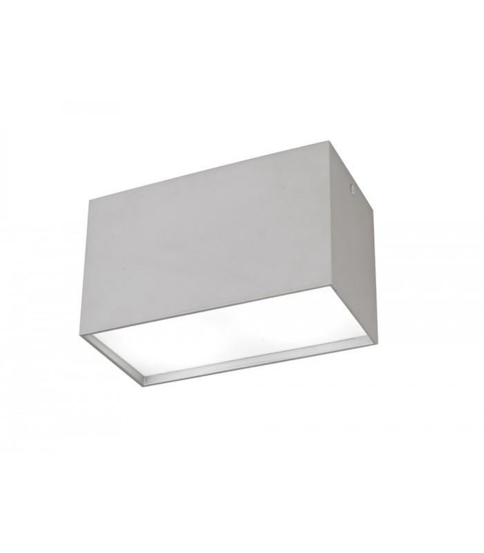Flush Rectangular 2 x GU10, Silver - 1