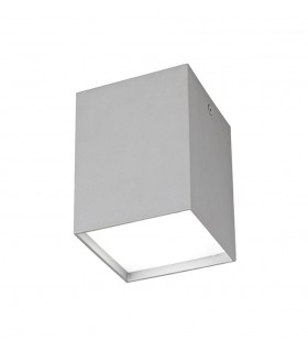 Flush Square 1 x GU10, Silver - 1