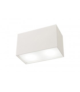 Flush Rectangular 2 x GU10, White - 1