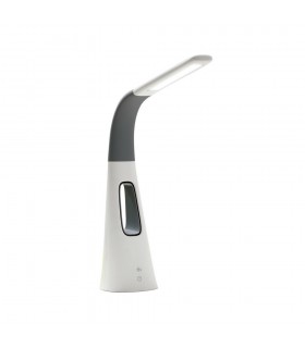 Touch Dimmable , Adjustable Table Lamp 12W LED 6000K Dimmable, 550lm, White , Grey with Fan - 1