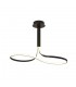 Semi Flush Ceiling Tall 40W LED 2800K, 3200lm, Dimmable Brown Oxide, Frosted Acrylic - 1