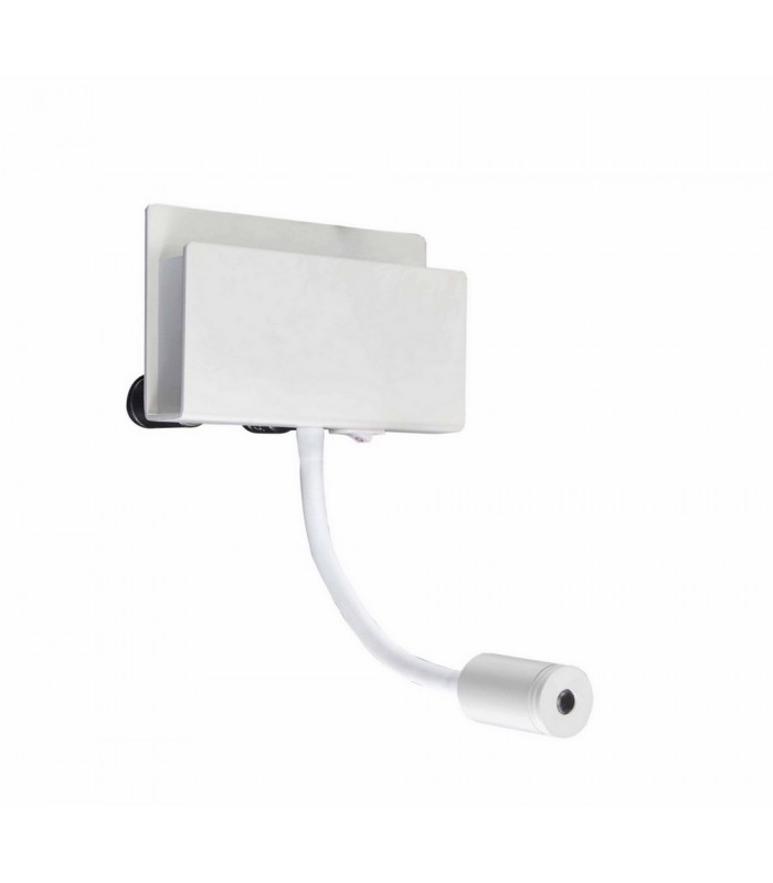 Wall Light Rectangular 2 x 3W LED 3000K, 470lm, Switched White - 1
