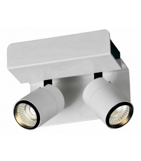 Surface Mounted Spotlight , Wall Light 2 x 7W LED 3000K, 960lm, Matt White , Black - 1