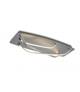 Flush LED Light 25W, 1900lm, 3000K Dimmable Polished Chrome, White Acrylic - 1