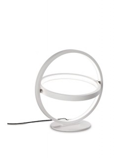 Table Lamp Round 30cm, 2 Ring, 12W LED 3000K, 660lm, White - 1