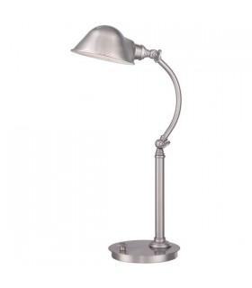 LED 7 Light Desk Lamp Brushed Nickel - 1