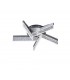 Flush Ceiling Light Round 50cm 30W LED 4000K, 1200lm, Chrome - 1