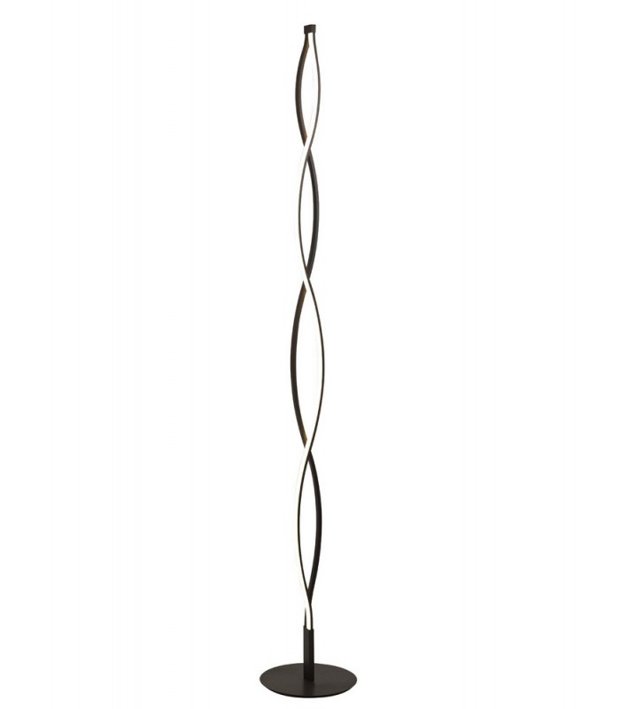XL Floor Lamp 28W LED 2800K, 2200lm, Dimmable Frosted Acrylic, Brown Oxide - 1