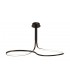 XL Semi Flush Ceiling 50W LED 2800K, 3900lm, Frosted Acrylic, Brown Oxide - 1