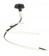 XL Semi Flush Ceiling 80W LED 2800K, 6200lm, Frosted Acrylic, Brown Oxide - 1