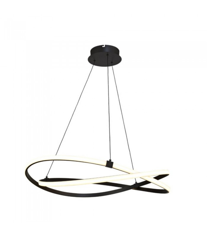 Ceiling Pendant 60W LED 2800K, 4500lm, Brown Oxide, White Acrylic - 1