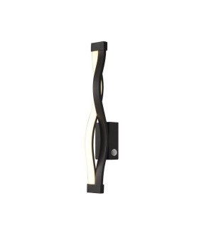 Touch Dimmer Wall Lamp 6W LED 2800K, 420lm, Brown Oxide, Frosted Acrylic - 1