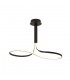 Semi Flush Ceiling 40W LED 2800K, 3200lm, Frosted Acrylic, Brown Oxide - 1