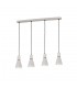 Linear Ceiling Pendant 4L 4 x E27 Max 40W, White, Black - 1
