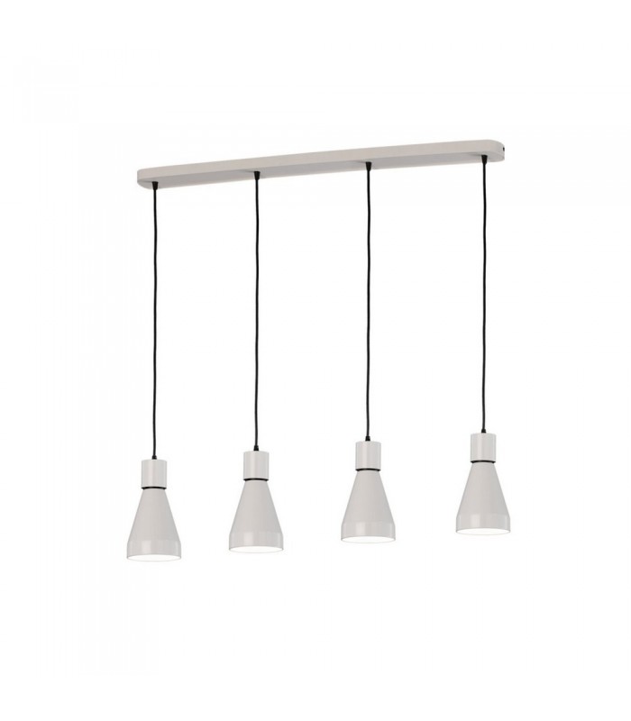 Linear Ceiling Pendant 4L 4 x E27 Max 40W, White, Black - 1