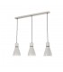 Linear Ceiling Pendant 3L 3 x E27 Max 40W, White, Black - 1
