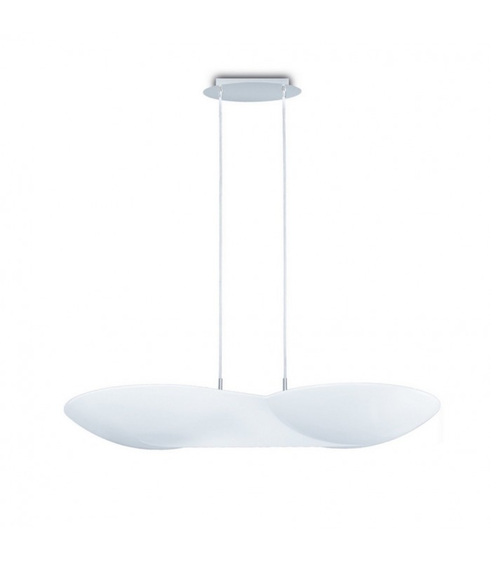Ceiling Pendant 6 Light GU10, Chrome , White - 1