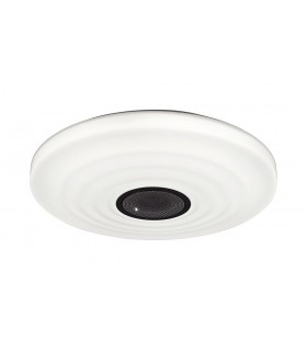 60W LED Tunable White 3000K-6000K 4200lm, Dimmable Flush Fitting with Built In 10W Speaker, Bluetooth Connection, Remote Control