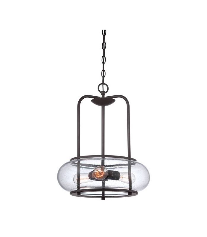 3 Light Ceiling Pendant Old Bronze, E27 - 1