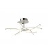 Ceiling 70.5cm Round 42W 3000K, 3700lm, Dimmable, Silver, Frosted Acrylic, Polished Chrome - 1