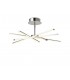 Ceiling 70.5cm Round 42W 3000K, 3700lm, Dimmable, Silver, Frosted Acrylic, Polished Chrome - 1