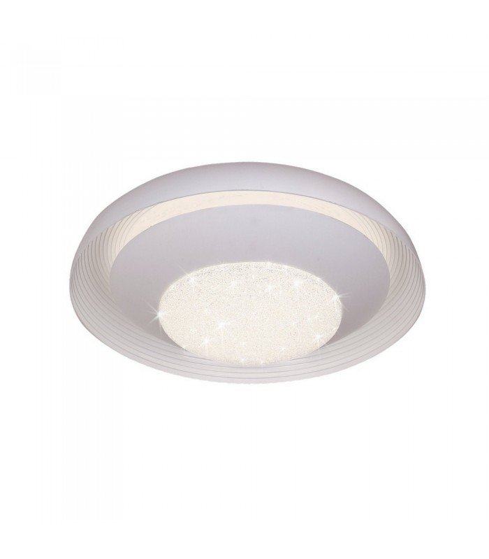 Flush Ceiling Light 36.5cm Round 12W LED 4000K, 960lm, White - 1