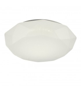 Flush Ceiling Light 51.5cm, Round 54W LED, 3000K, 3900lm - 1