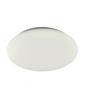 Flush Ceiling Light 48cm Round 50W LED 3000K, 3700lm, White - 1