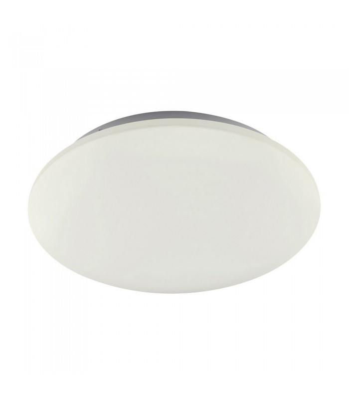 Flush Ceiling Light 48cm Round 50W LED 3000K, 3700lm, White - 1