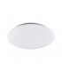 Flush Ceiling Light 48cm Round 50W LED 5000K, 3800lm, White - 1