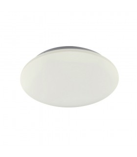 Flush Ceiling Light 33cm Round 24W LED 3000K, 1600lm, White - 1