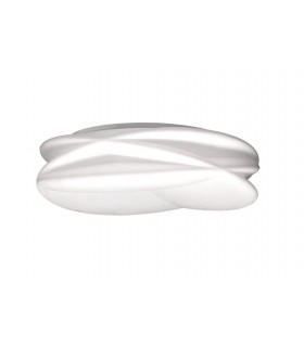 Flush Ceiling Light 70cm Round 60W LED 3000-6500K Tuneable, 4200lm, Remote Control White - 1
