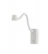 Wall Lamp , Reader 1L 3W LED Square Head Spot, 3000K, 135lm, Round Base Matt White - 1