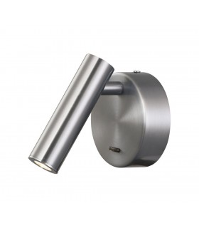 Wall, Reading Light, 3W LED, 3000K, 210lm, Switched, Satin Nickel - 1