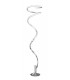Floor Lamp 180cm, 42W LED, 3000K, 3360lm, Silver & Chrome - 1