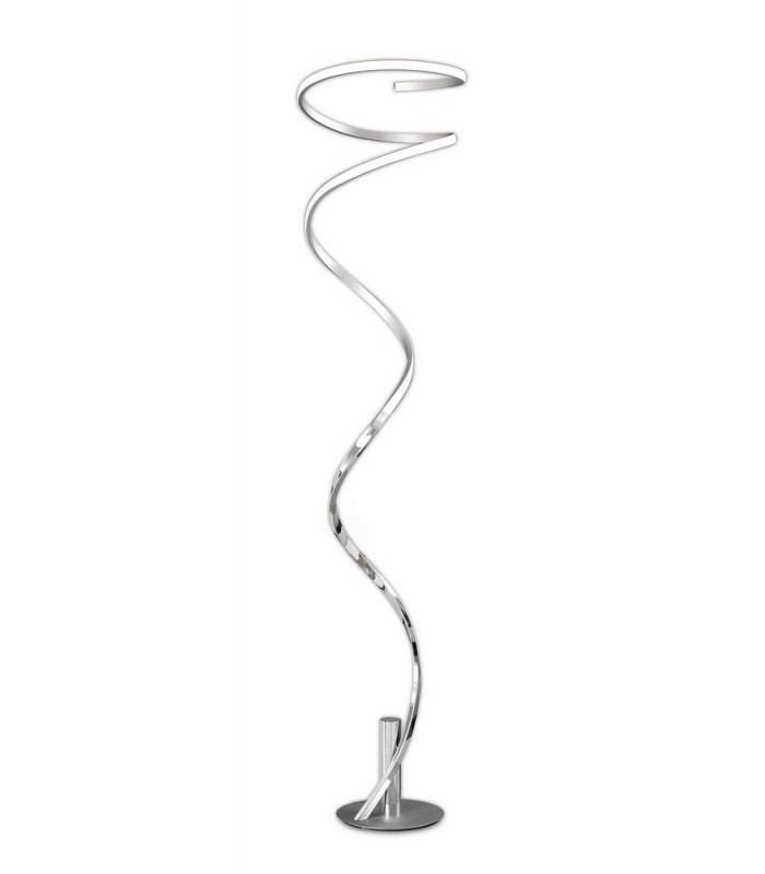Floor Lamp 180cm, 42W LED, 3000K, 3360lm, Silver & Chrome - 1