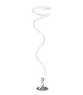 Floor Lamp 180cm, 42W LED, 4000K, 3360lm, White & Chrome - 1