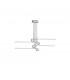 Semi Flush Ceiling Light Pendant 42W LED, 3000K, 3360lm, Polished Chrome - 1