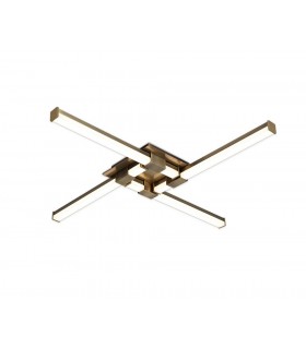 Flush Ceiling Light 24W LED, 3000K, 1950lm, Antique Brass - 1