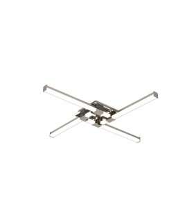 Flush Ceiling Light 24W LED, 3000K, 1950lm, Polished Chrome - 1