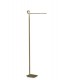 Floor Lamp 163cm, 7W LED, 3000K, 540lm Dimmable, Antique Brass - 1