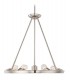 6 Light Pendant Chandelier Light Imperial Silver, E27 - 1