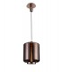 Ceiling Pendant 30cm Round, 1 x E27 (Max 40W), Copper , Rose Gold Glass - 1