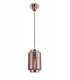 Ceiling Pendant 20cm Round, 1 x E27 (Max 40W), Copper , Rose Gold Glass - 1