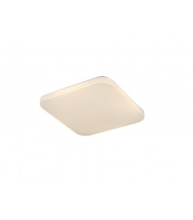 Flush Ceiling Light Square 30cm, 30W LED,3000K, 1800lm, White - 1