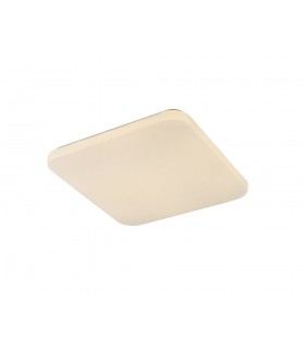 Flush Ceiling Light Square 40cm, 45W LED, 3000K, 2800lm, White - 1