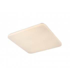 Flush Ceiling Light Square 50cm, 60W LED, 3000K, 3800lm, White - 1