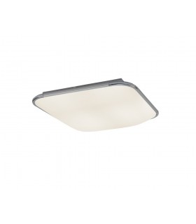 Flush Ceiling Light Square 45cm, 24W LED, 4000K, 1400lm, White, Acrylic Diffuser - 1