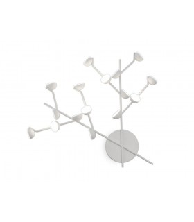 16 Light Wall Lamp, 48W LED, 3000K, 2640lm, White - 1