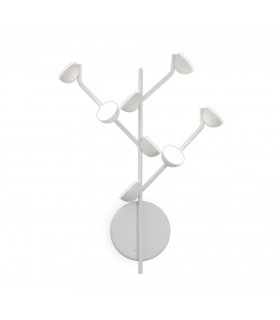 8 Light Wall Lamp, 24W LED, 3000K, 1320lm, White - 1